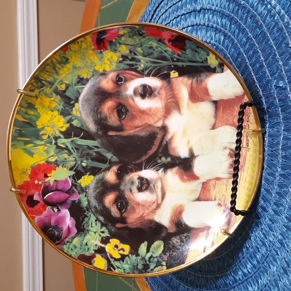 Franklin Mint "Puppies & Posies"
